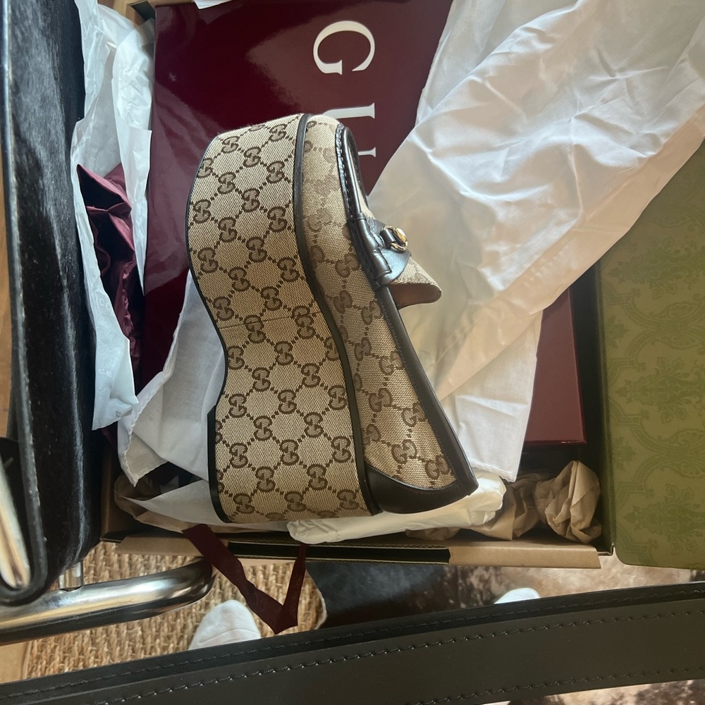 Gucci runway platform shoe